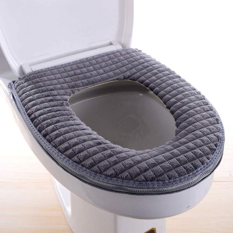 Bathroom Soft Toilet Seat Cover Pad -Toilet Seat Cushion Washable and Comfortabl