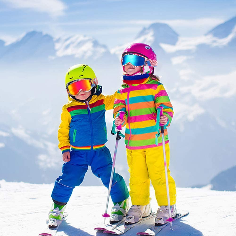 Kids Ski Goggles,Non-Slip Strap Snow Goggles,Snowboard Goggles
