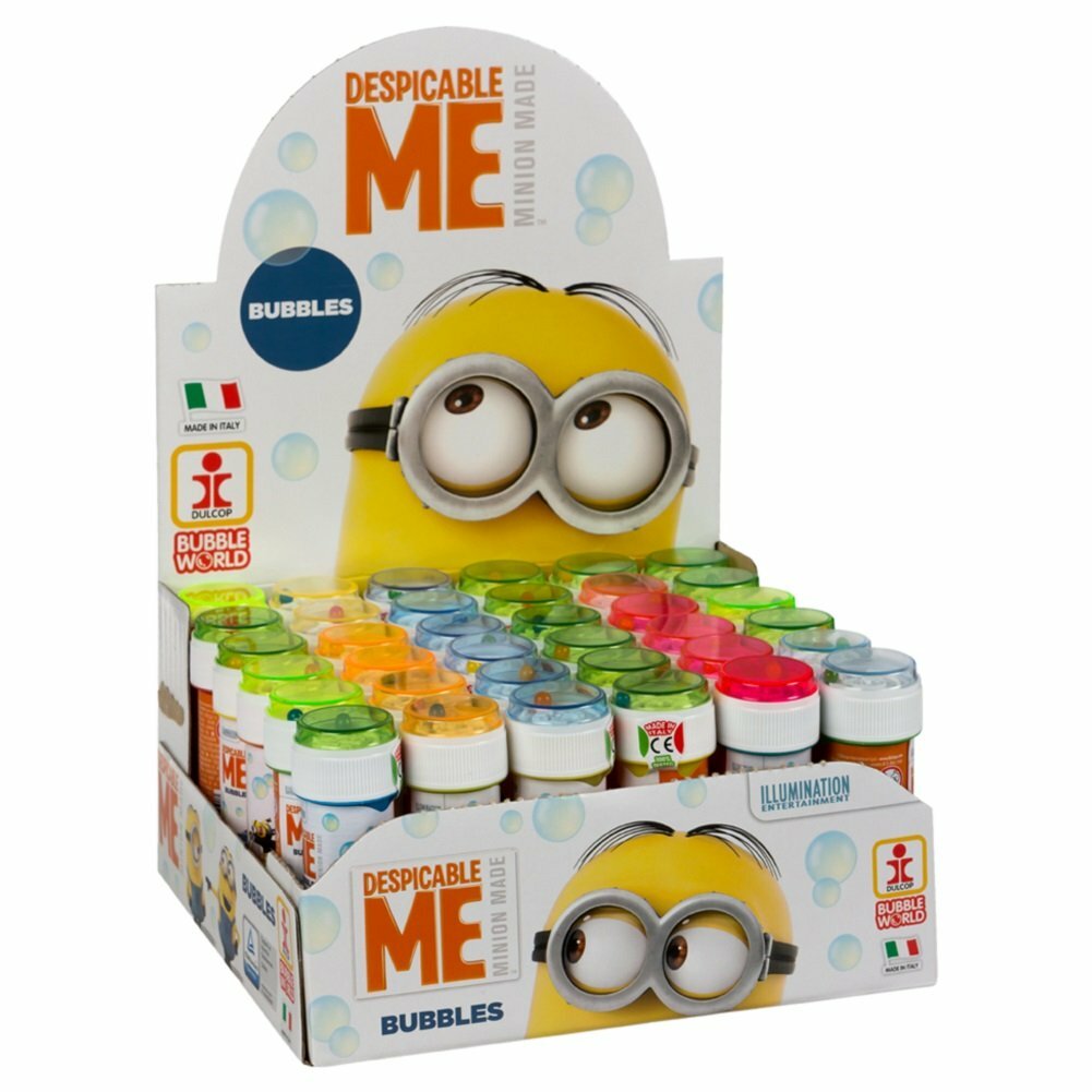 Bolle Di Sapone Minions Confezione 36 Pz Flacone 60 Ml Gadget Party hmj