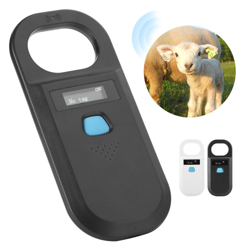 RFID Pet Dog Animal Microchip Chip ID Reader USB Handheld ISO FDX-B Tag Scanner