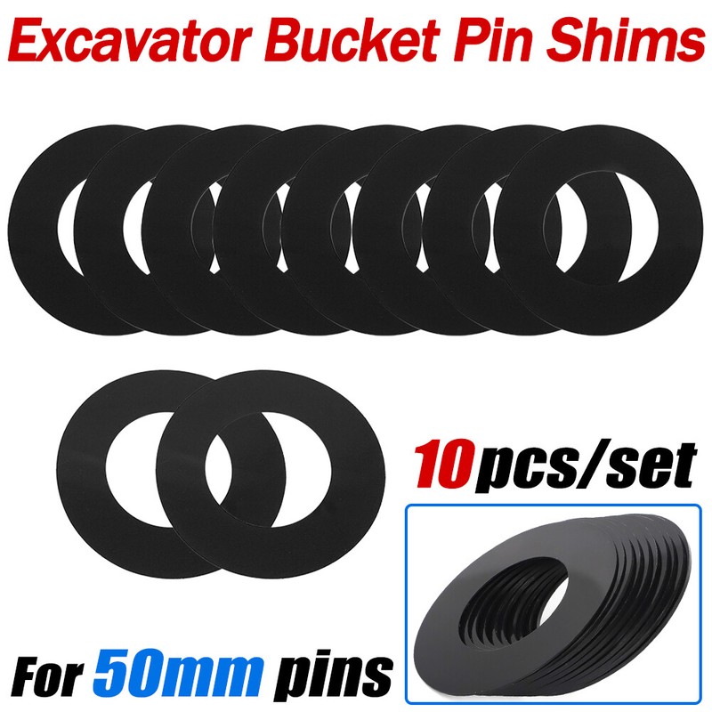 POM Plastic Shims 40mm Bucket Pin Shim Kit - 10 Pcs For Excavators, Skid Steers (Cat, Kubota, John Deere) Buckets&Linkage Pins For Excavator - Foto 7