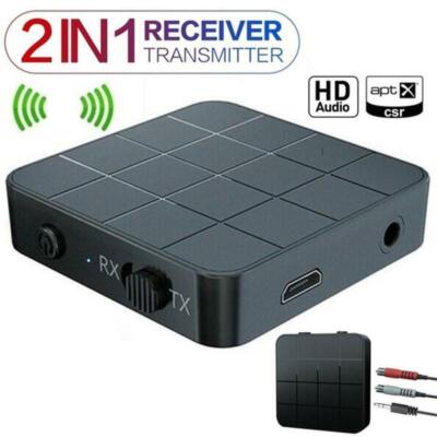 2-in-1 Bluetooth Compatible 5.0 Transmitter & Receiver Stereo US Wireless SELL