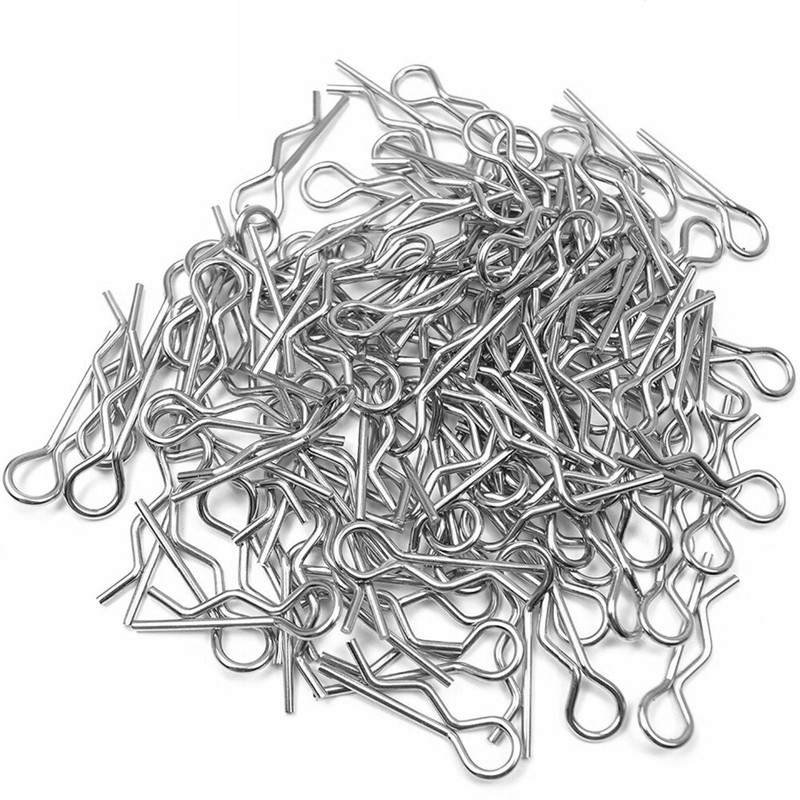 100pcs RC Car Body Clips R Shell Cotter Pins for Traxxas Slash Rustler Axial