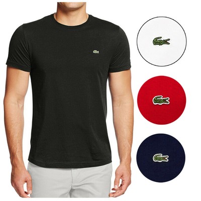 

Мужская спортивная футболка Lacoste Pima из хлопка с коротким рукавом и круглым вырезом, TH6709