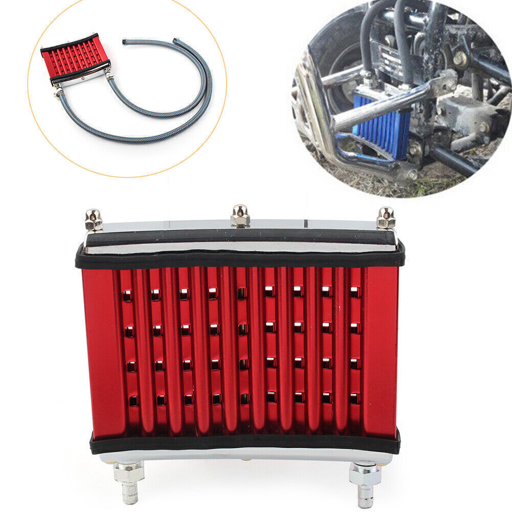 Red Oil Cooler Cooling Radiator For 125cc 140cc 150cc Motor Dirt Pit Bike ATV