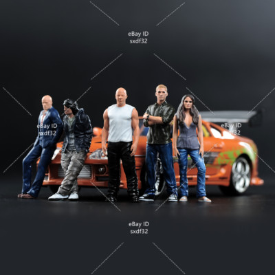 1/64 5pcs Scene Props Paul Walke Girl Man Figures Model For Cars Vehicles Toys