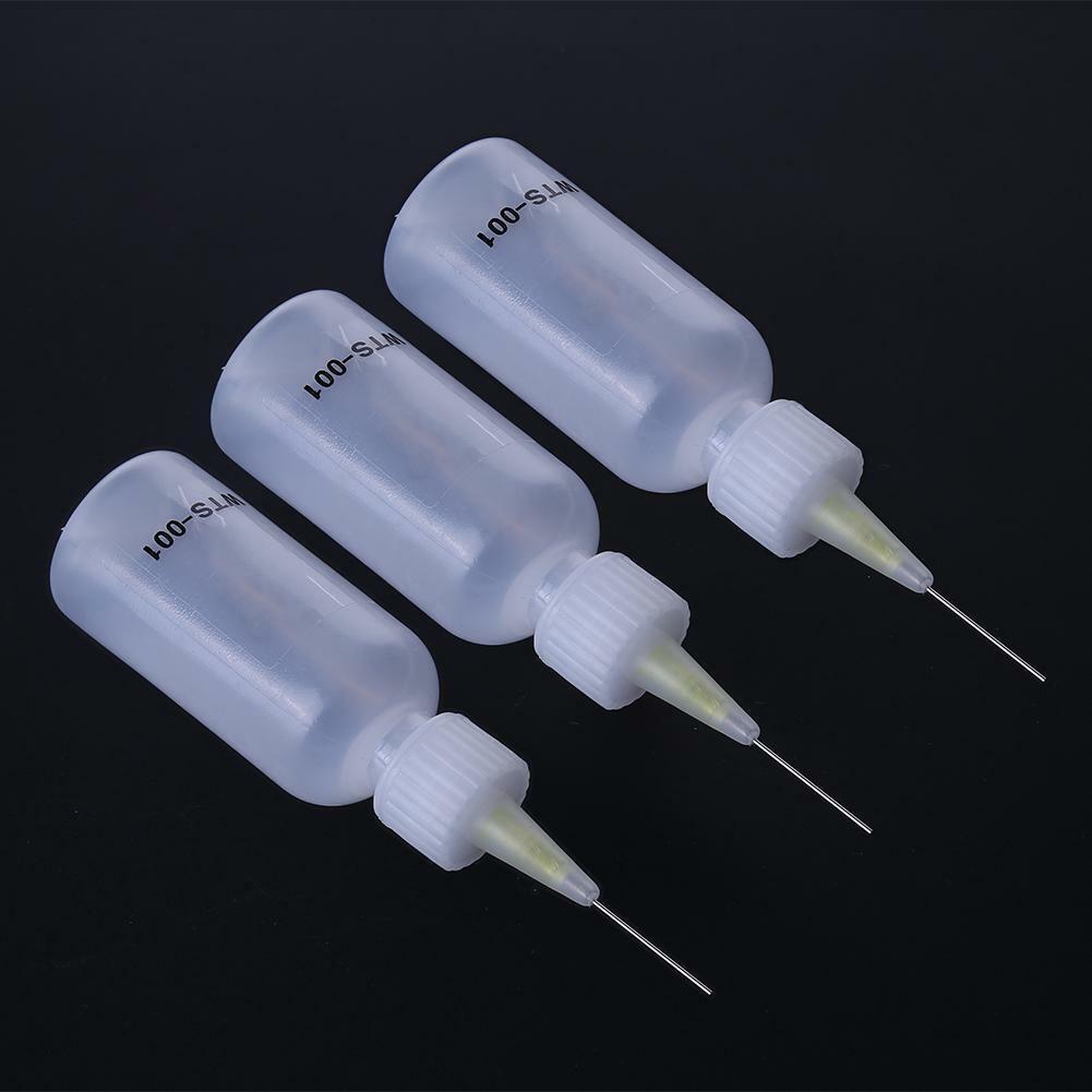 50ml Needle Tip Dispenser Dispensering Bottle Rosin Solder Liquid Flux+