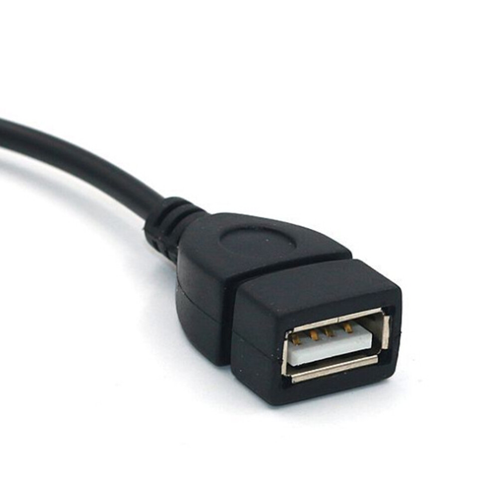 3.5Mm Male To Usb Female Cable Car CDs Player Aux Car Audio Cable