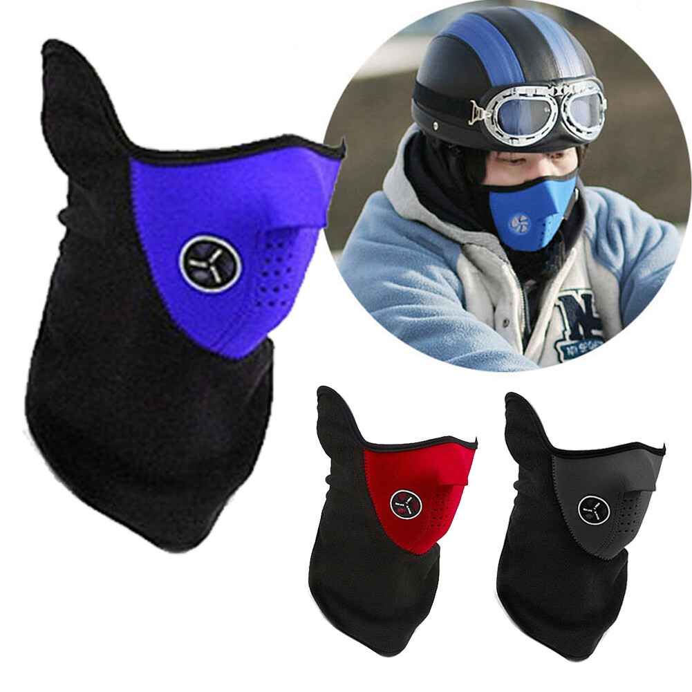 Winter Fleece Neck Warmer Gaiter Ski Half Face Mask Windproof Thermal Balaclava