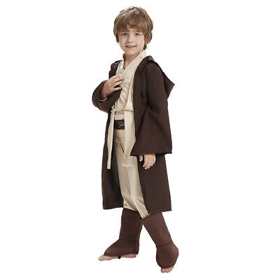 Star Wars Jedi Obi Wan Kenobi Cosplay Kostüm Halloween Kinder Anzug Uniform