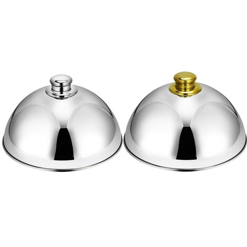 Stainless-Steel Food Preserving Pot Cover Hotel Banquets Kitchen Lid Tool 25.5CM