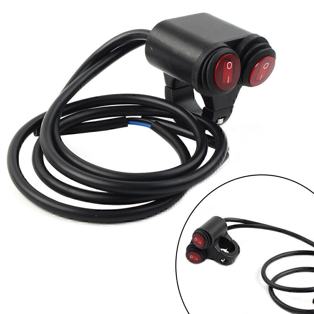 7/8'' Motor Handlebar Dual Button Switch Fog Spot Light Dual