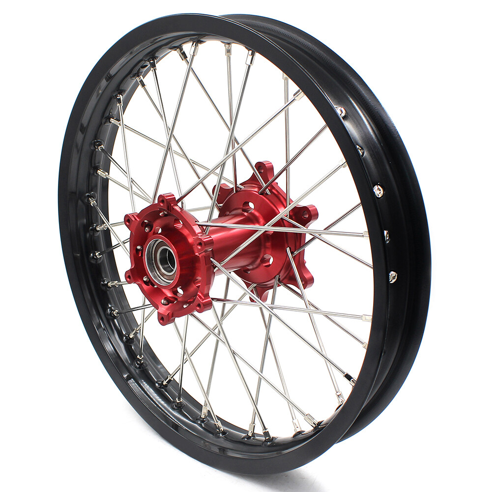 KKE 21/18 Enduro Wheels Rim Set For BETA RR 20132020 Red Anodized Hub