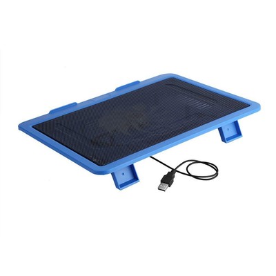 Laptop Cooler Cooling Pad Base  Fan USB-Ständer für 14-Zoll-Notebook Blau