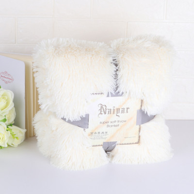 Reversible Faux Fur Blanket Soft Warm Fluffy Bed Sofa Throw Large Long Shaggy