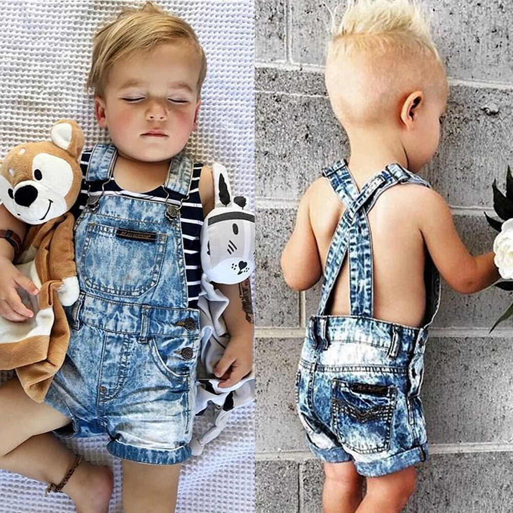 overall shorts baby boy