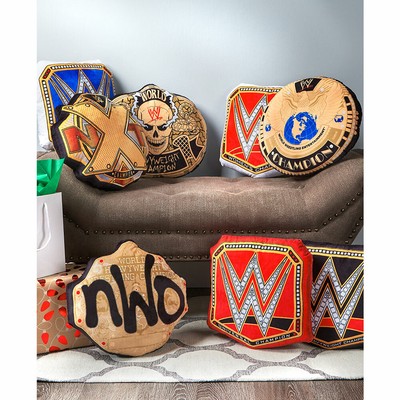 Official WWE Authentic SmackDown Women's Championship Title Belt Throw Pillow