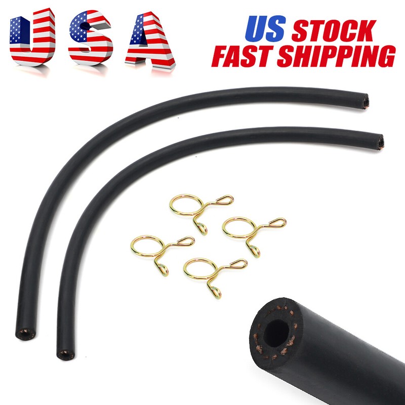 Fuel Tank Gas Line Hose & Clips 5.5MM Reserver For Honda CT70 CT70H CT90 ATC110