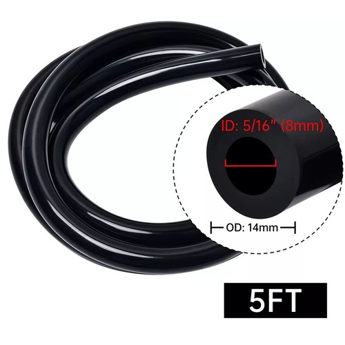 5FT 5/32 1/4 5/16 3/8" ID Automotive Silicone Vacuum Tubing Hose line Kit 4PCS