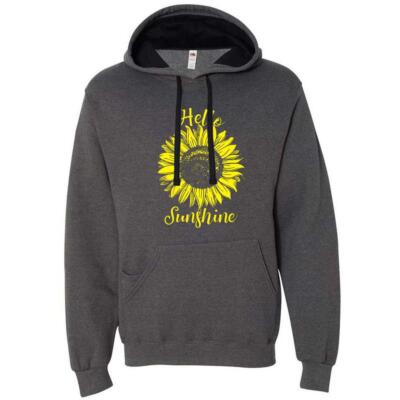 Hello Sunshine Sunflower Mens and Kids Graphic Hoodies
