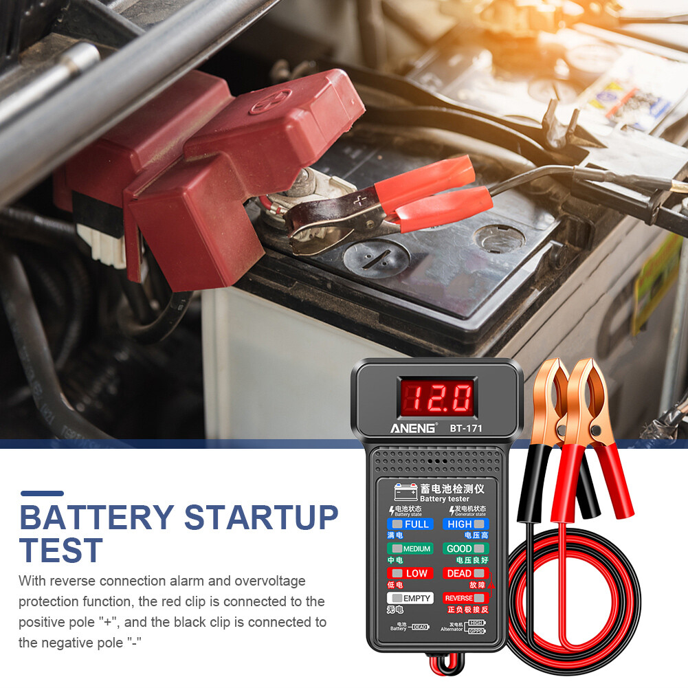 12V Car Battery Tester Portable Digital Battery Testing Device for ...