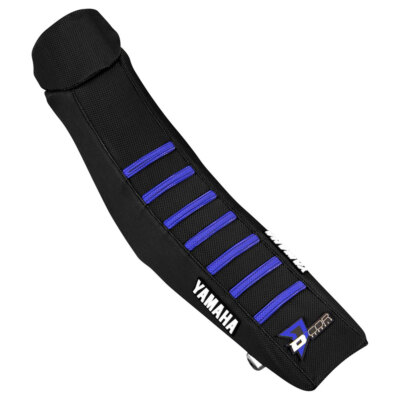 D'Cor Visuals Gripper Seat Cover Ribbed Black/Blue