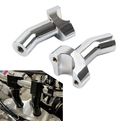 3 1/2'' Pullback Handlebar Risers Chrome For Harley 1'' Bar Dyna Softail Road King
