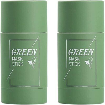 2x Green Tea Purifying Clay Mask Stick Facial Deep Cleansing Pore Acne Remover