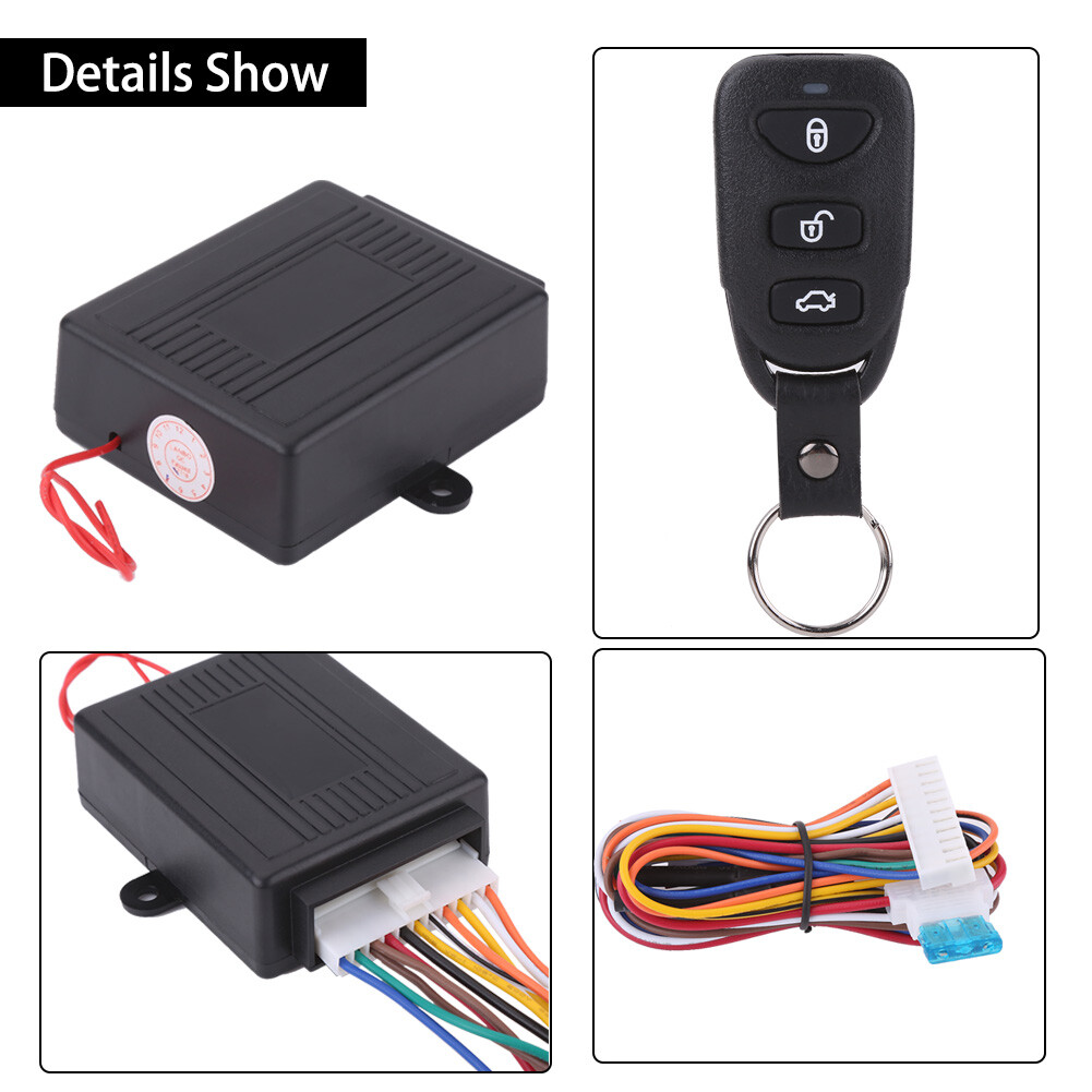 Kit Chiusura Centralizzata Keyless Entry Universale 12V – Telecomando Con Portata 50-80 M E Funzione Bagagliaio