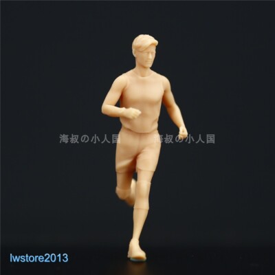 1/87 Running Boy Man Scene Props Miniatures Figures Model For Cars Vehicles Toys