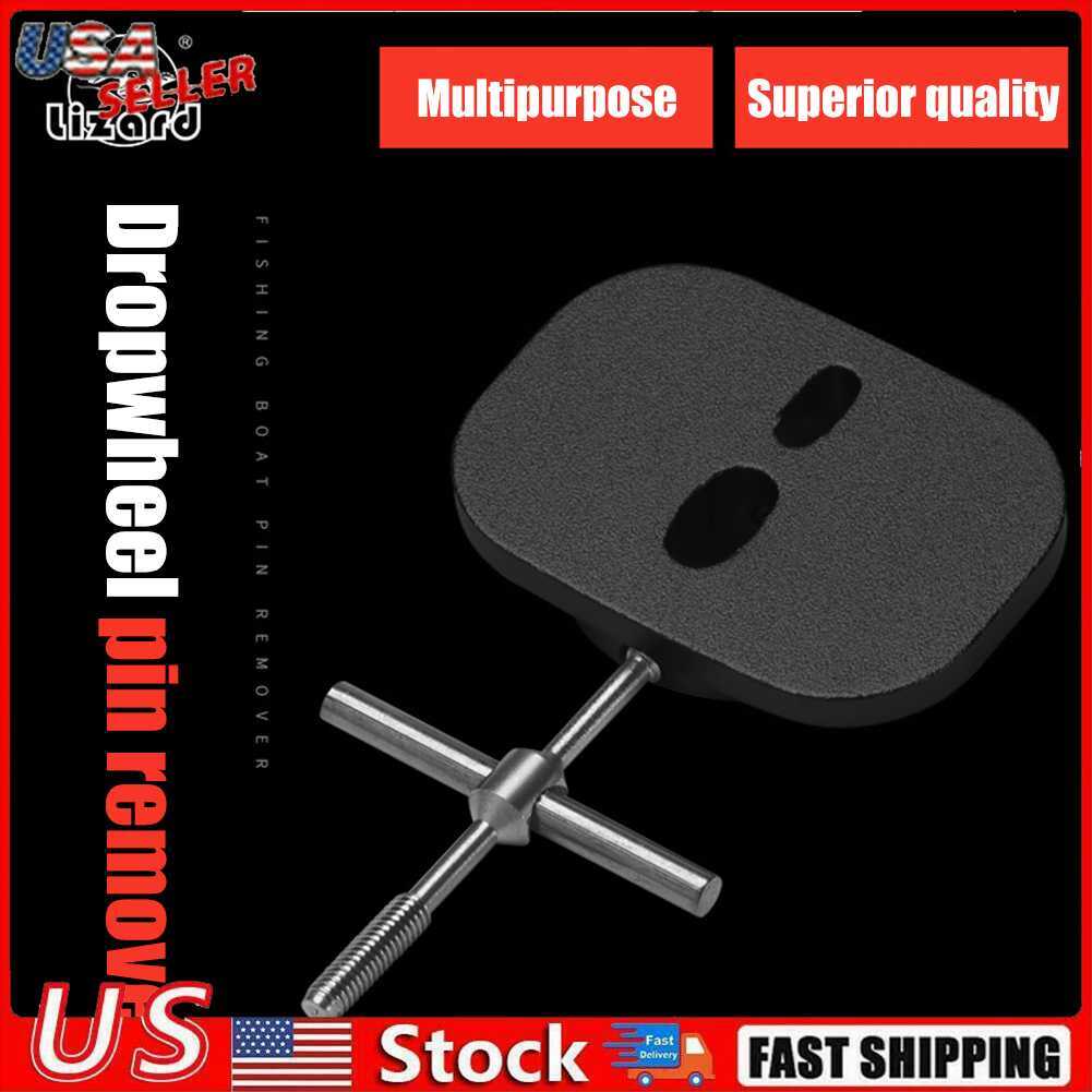 Reel Bearing Pin Remover Baitcasting Spool Wheel Pin Puller Fishing Tool (Black)