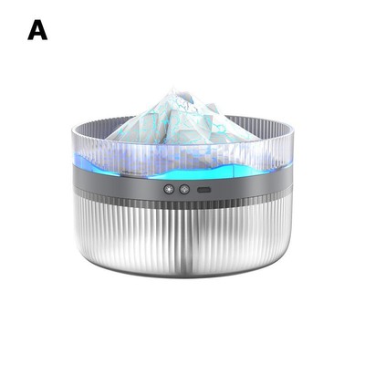2L Volcano Humidifier Aromatherapy Diffuser Essential Oil Diffuser with Lig