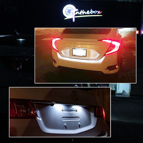 2X For 20032017 Honda Accord Sedan Bright White LED License Plate