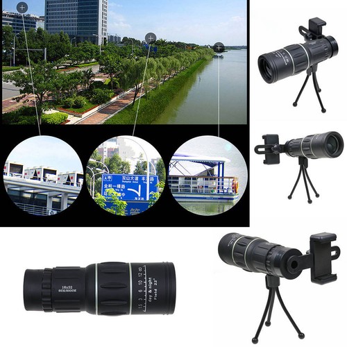 2018 Waterproof 16X52 High Definition Monocular Telescope-Bak4 Prism For Wil