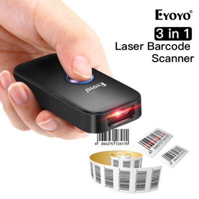 Eyoyo Wireless Barcode Scanner Bar code 1D Strichcode Wired Reader for Library