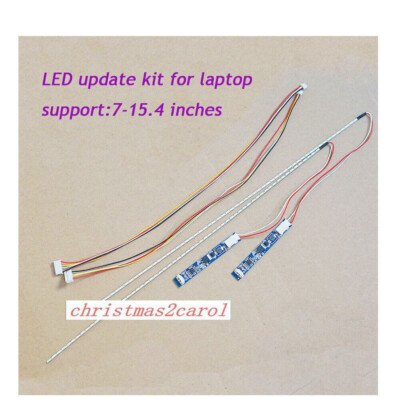 2Set 330mm LED Backlight Strip Kit,Update 7''-15.4'' CCFL Laptop Monitor To LED 