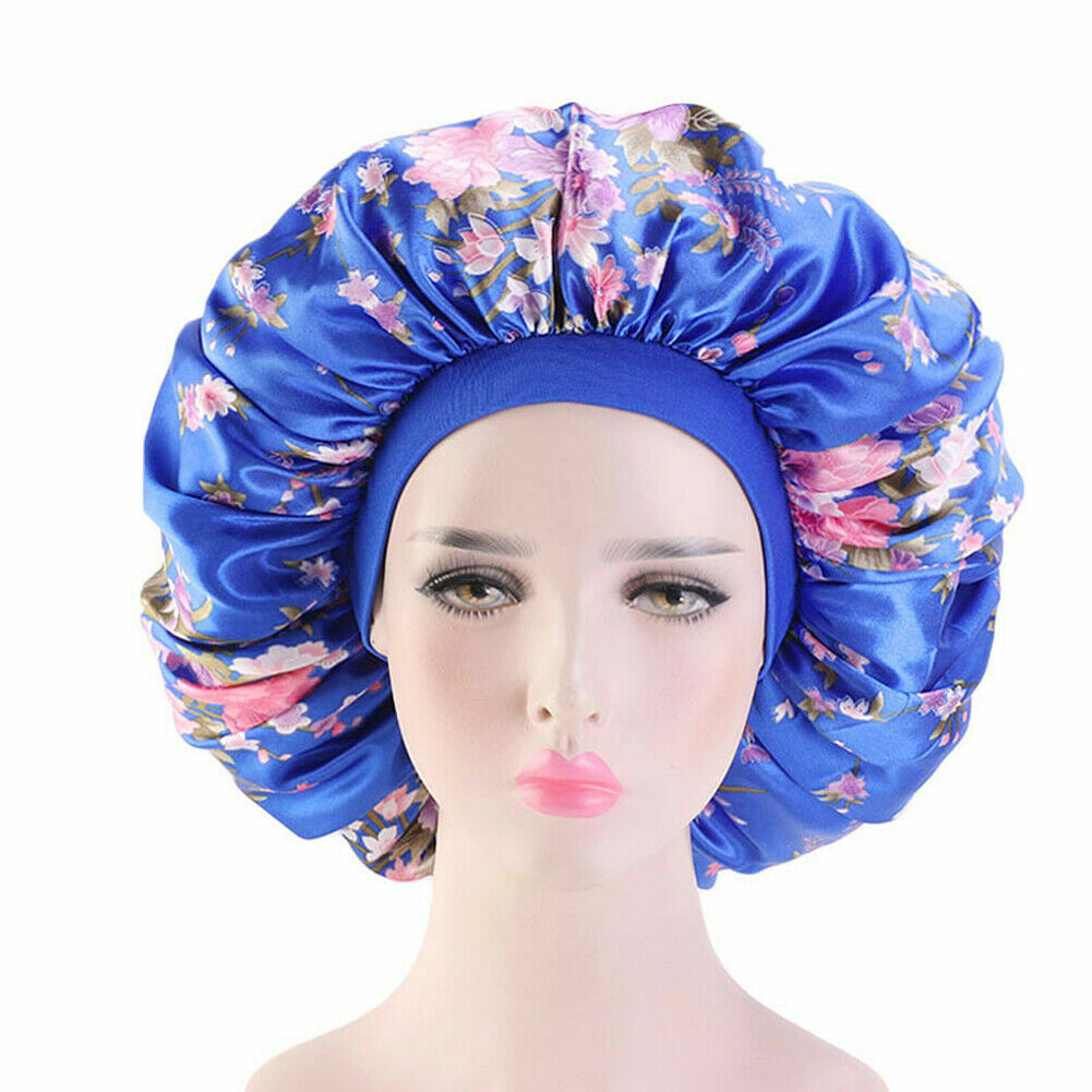 Extra Large Long Hair Care Satin Cap Night Sleep