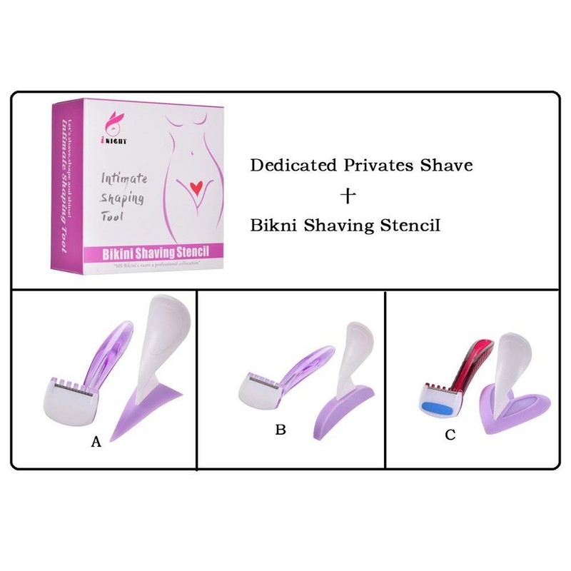 Women Privates Shave Bikni Shaving Stencil Pubic Hair Shaving
