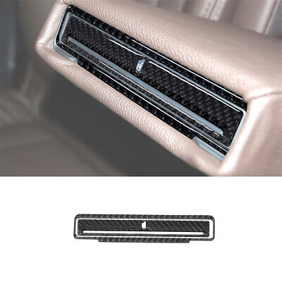 2Pcs Carbon Fiber Interior Rear Center Armrest Cupholder Cover Trim For Audi Q7