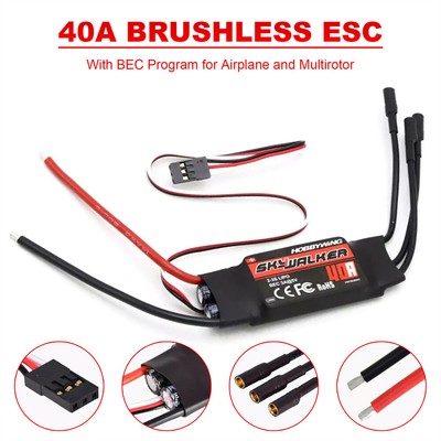 Hobbywing Skywalker 12A 20A 30A 40A 50A 60A 80A 100 120amp ESC 2-6s w/BEC