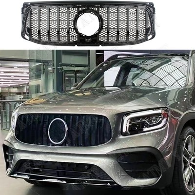 Front Racing Facelift Grille For Mercedes-Benz X247 GLB220 GLB250 2020-2023 AMG