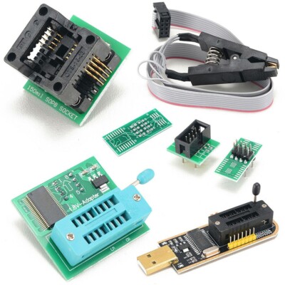 IC Adapter New CH341A 24/25 Series USB Programmer+SOIC8 Chip EEPROM-Flash-BIOS
