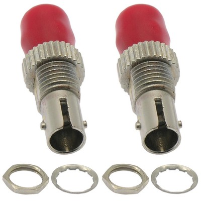 2 Pcs ST UPC Simplex Multi Mode Fiber Optic Optical Coupler Adapter Connector