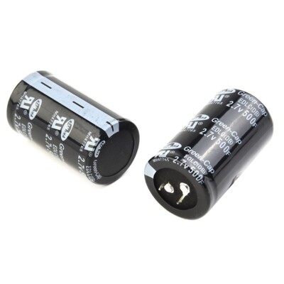 1/2/6/10pcs Black 2.7V Farad Capacitor 500F 35*60MM Super 2.7V 500F Capacitor