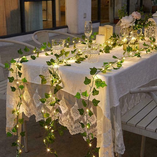 Solar Powered Ivy 50/100 LED String Light Garden Path Yard Decor Lamp