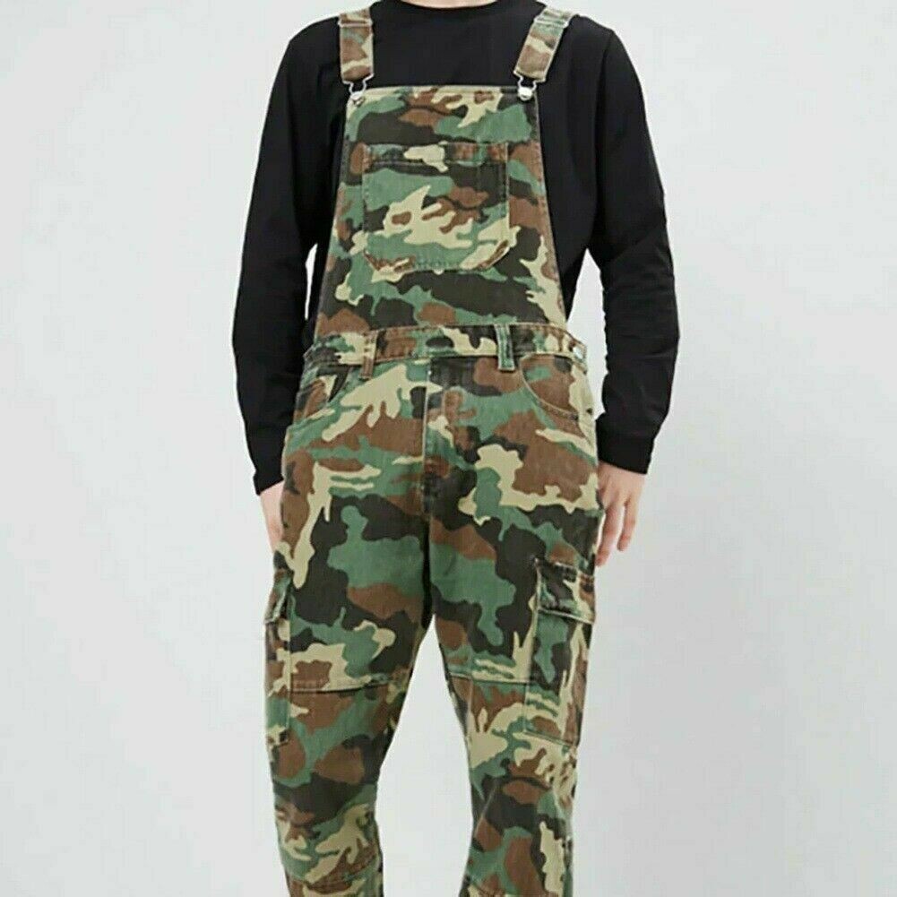 Herren Tarnfarbe Overall Overall Tarnfarbe Latzhose Kampfhose Freizeithose