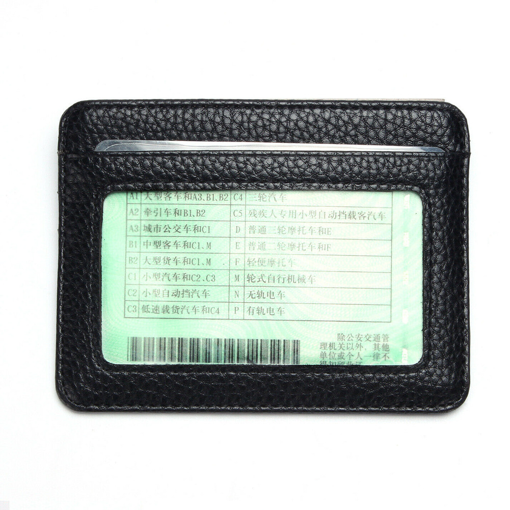 Men's Small Leather Wallet ID Credit Card Holder Slim Pocket Card Case USA Store