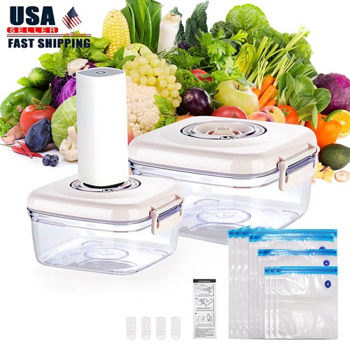 Electric Vaccum Pump Set Reusable Vacuum Seal Bags Sealer Fo