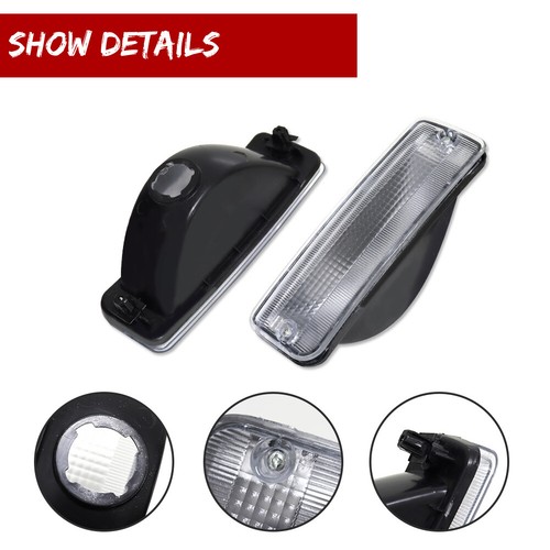 Clear Lens Bumper Mounted Signal Parking Lights Pair Set for 93-98 Toyota T100