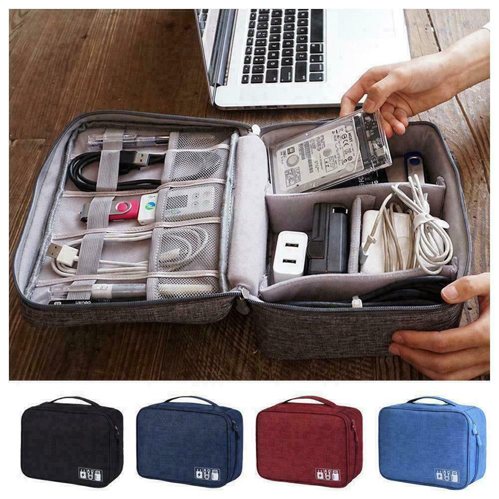 Elektronik-Zubehör Organizer Reise-Aufbewahrungstasche Kabel USB-Stick-Tasc 2021